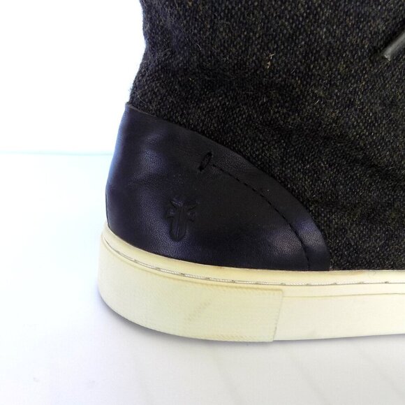 Frye Ivy High Top Sneakers Size 9 Olive - Picture 8 of 10
